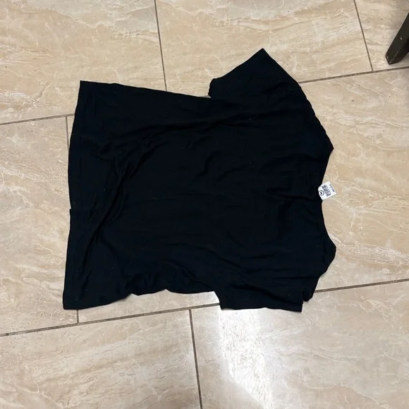 PINK Victoria's Secret Black Tee with Gold Accents - Picture 5 of 5